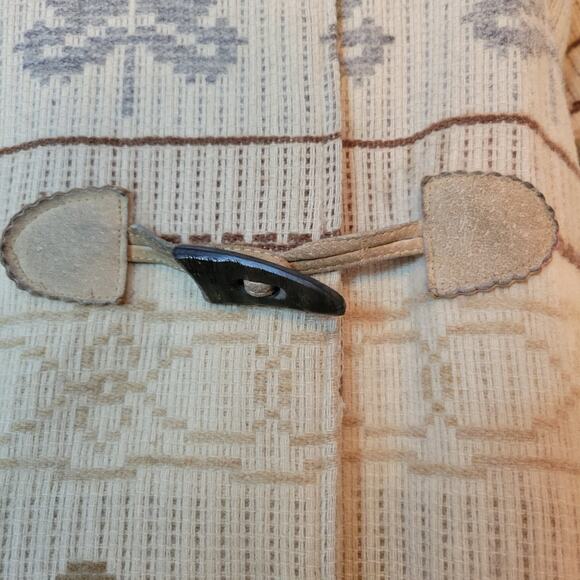 Woolrich Vintage USA Wool Blanket Fully Lined Long Toggle Jacket Coat Size Large - Picture 3 of 12